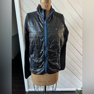 Marmot Men’s Wrangell Quilted Black Full Zip Ip PolarTec Jacket Sz M